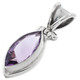 1" SPARKLING PURPLE AMETHYST MARQUISE CUT GEM 925 STERLING SILVER pendant