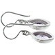 1/2" DAINTY PURPLE MARQUIS AMETHYST 925 STERLING SILVER earrings