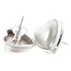 5/8" HEART PACIFIC OCEAN CULTURED MABE PEARL 925 STERLING SILVER POST earrings