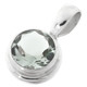 11/16" DAINTY PRASIOLITE AKA GREEN AMETHYST 925 STERLING SILVER pendant
