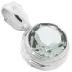 11/16" DAINTY PRASIOLITE AKA GREEN AMETHYST 925 STERLING SILVER pendant