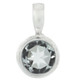 11/16" DAINTY PRASIOLITE AKA GREEN AMETHYST 925 STERLING SILVER pendant