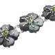 MOTHER OF PEARL SHELL FLOWER PERIDOT GEMSTONE 925 STERLING SILVER bracelet