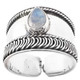BALI HANDMADE TEARDROP MOONSTONE 925 STERLING SILVER toe ring
