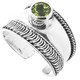 Bali Handmade Sparkling Peridot 925 Sterling Silver Toe Ring