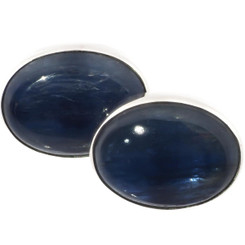 7/16" Adorable Kyanite 925 Sterling Silver Stud Earrings
