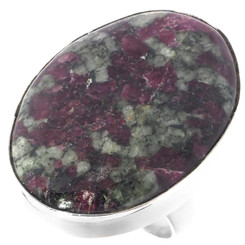 Russian Eudialyte 925 Sterling Silver Ring, Size 6