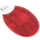 2 3/4" Oval Red Coral Bali Sterling Silver Pendant