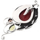 2" Genuine Red Coral Peridot Pearl Sterling Silver Pendant