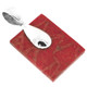 1 7/16" Dainty Red Coral 925 Sterling Silver Pendant