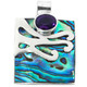 1 7/8" Paua Abalone Shell Amethyst Sterling Silver Pendant