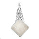 SALE! 2 5/16" AGATE DRUZY DRUSY CRYSTAL 925 STERLING SILVER pendant
