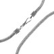 4mm Tulang Naga Handmade Bali FIsh Bone Chain 925 Sterling Silver Bracelet Anklet