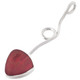 1 5/8" ADORABLE GENUINE RED CORAL 925 STERLING SILVER DROP pendant