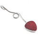 1 5/8" ADORABLE GENUINE RED CORAL 925 STERLING SILVER DROP pendant