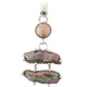 1 3/4" IRIDESCENT PEACOCK FRESHWATER STICK PEARL 925 STERLING SILVER pendant