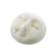 3/8" 10MM CLOSED EYES MOON MOONFACE BISON BONE UNDRILLED BEAD CAB cabochon