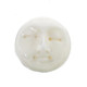 3/8" 10MM CLOSED EYES MOON MOONFACE BISON BONE UNDRILLED BEAD CAB cabochon