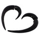 1 1/2" Fake Gauge Genuine Horn Hand Carving Post Earrings