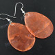 1 3/4" Dyed Capiz Shell Teardrop French Earrings