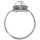 Teardrop Pear Garnet Scroll Filigree 925 Sterling Silver Stacking Ring