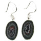 Adorable Druzy Tabasco Geode 925 Sterling Silver Earrings