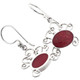 13/16" CRAB MOTIF SOUTH PACIFIC RED CORAL 925 STERLING SILVER earrings