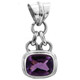 1 1/16" Gorgeous Amethyst 925 Sterling Silver Pendant