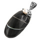 2" BLACK NAUTILUS SHELL FRESHWATER PEARL 925 STERLING SILVER pendant