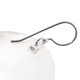 1 5/8" ROUND OYSTER WHITE MOTHER OF PEARL SHELL 925 STERLING SILVER earrings
