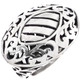Handmade Bali Artwork 925 Sterling Silver Sz 8 Ring