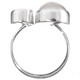 FifiRose South Pacific White Mabe Cultured Pearl Peridot 925 Sterling Silver Ring