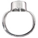 Sparkling Prasiolite Green Amethyst Artisanal Hammered 925 Sterling Silver Ring