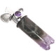 1 1/2" EXQUISITE AMETHYST CRYSTAL TUBE 925 STERLING SILVER pendant