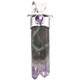 1 1/2" EXQUISITE AMETHYST CRYSTAL TUBE 925 STERLING SILVER pendant