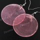 1 7/16" Genuine Natural Capiz Shell Pastel Pink French Earrings