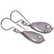 Teardrop Lilac Purple Pear Freshwater Cultured Pearl 925 Sterling Silver Earrings, 3/4"