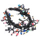 Mixed Lampworked Seed Beads Lobster 8" Onyx Black Lobster Claw Lock Bracelet