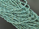 22" DOUBLE TWISTING TURQUOISE SEED BEADS STRAND LAYERED necklace