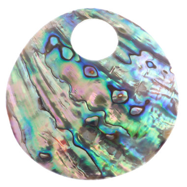 2 3/4" 70mm Lusterous New Zealand Paua Abalone Shell Bead