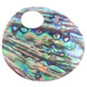 2 3/4" 70mm Lusterous New Zealand Paua Abalone Shell Bead