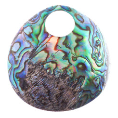 2 3/4" 70mm Lusterous New Zealand Paua Abalone Shell Bead