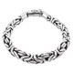 9mm Fat Brilliant Handmade Byzantine Solid 925 Sterling Silver Bracelet