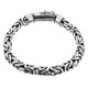 8mm Thick Brilliant Handmade Byzantine Solid 925 Sterling Silver Bracelet