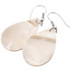 1 9/16" Genuine Nautilus Shell Teardrop Fashion Earrings