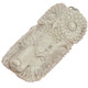 2 3/8" HAND CARVING OWL BEAR GENUINE DEER ANTLER 925 STERLING SILVER pendant