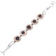 8-8.5" SPIRAL CONE SHELL SHIWA EYE LINKS 925 STERLING SILVER bracelet