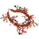 Mixed Lampworked Seed Beads Lobster 8" Bronze Lobster Claw Lock Bracelet