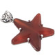 2" HANDMADE RED CARNELIAN STAR IN 925 STERLING SILVER pendant