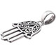 1 1/2" PRETTY HAMSA SILVERWORK FILIGREE 925 STERLING SILVER pendant